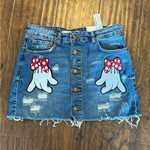 Zara Denim - 💙❤️🤍Zara Disney Mini Skirt 🤍💙❤️